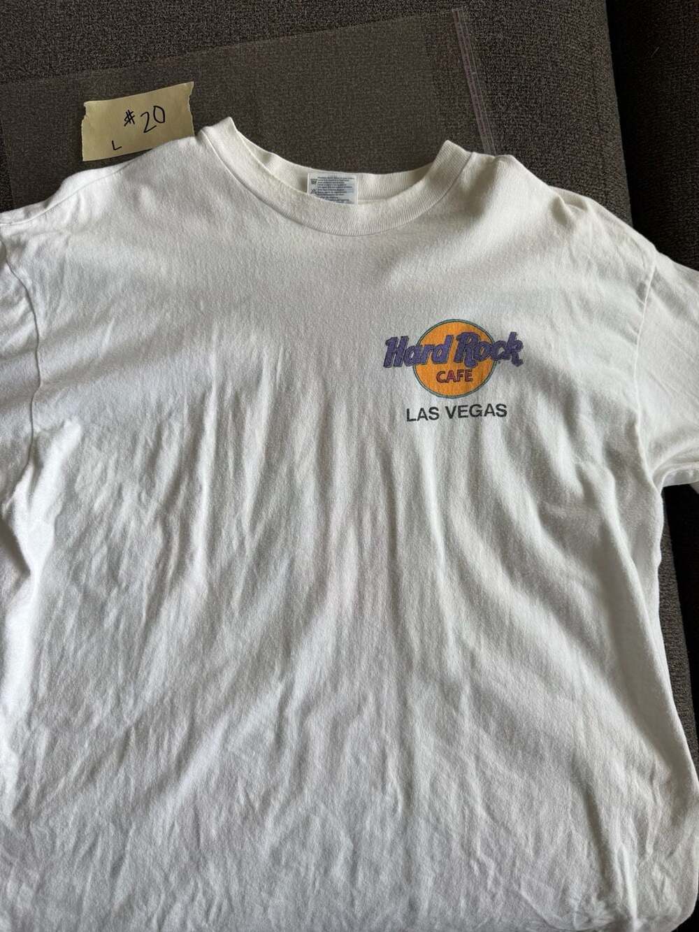 Vintage 90s Hard Rock Cafe Las Vegas Guitar Graphic T-Shirt